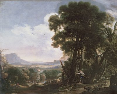 Erminia Carves the Name of Tancred on a Tree by Salvator Rosa